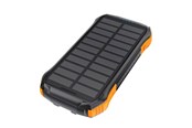 Powerbank (Akku) - Choetech B658 Solar power bank 2x USB 10000mAh Qi 5W (black-orange) - 10000 mAh - B658