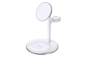 Handys - Adapter und Ladegeräte - Choetech Wireless charger  with stand 2in1 (white) - T585-F