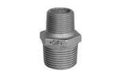 Gewindestücke - +GF+ nipple black 3/8 - 1/4'' - 770245117