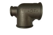 Gewindestücke - +GF+ tee 90° black reduced 1 1/2-1 1/2-1 1/4'' - 770130176