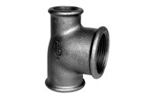 Gewindestücke - +GF+ tee 90° black reduced 1 1/2-1-1 1/4'' - 770130168