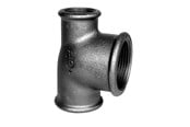 Gewindestücke - +GF+ tee 90° black reduced 1 1/4-1 1/2-1'' - 770130160