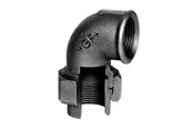 Gewindestücke - +GF+ angle union 90° black 2'' socket-socket - 770096109