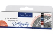 Utensilien zum Schreiben und Zeichnen - Faber-Castell Tuschestift Pitt Artist Pen C 4x stand. - 167504