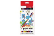 Utensilien zum Schreiben und Zeichnen - Bruynzeel Kids Twin Point Colored Pencils 12 pcs. - 60112001