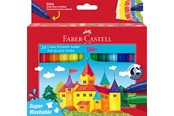 Utensilien zum Schreiben und Zeichnen - Faber-Castell Filzstift Jumbo Sup. Washable 24er - 154324