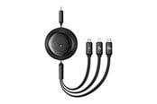 USB Kabel - Baseus Fast Charging Cable 3in1 Free2Draw USB-C to USB-C/Lightning/Micro 100W 1.1m (black) - P10368700111-04