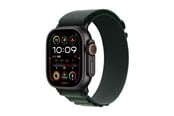 Smartwatches, Pulsuhren, Sportuhren & Schrittzähler - Apple Watch Ultra 2 GPS + Cellular 49mm - Black Titanium Case with Dark Green Alpine Loop - Medium - MX4R3DH/A