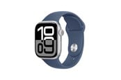 Smartwatches, Pulsuhren, Sportuhren & Schrittzähler - Apple Watch Series 10 GPS 42mm - Silver Aluminium Case with Denim Sport Band - S/M - MWWA3QN/A