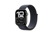 Smartwatches, Pulsuhren, Sportuhren & Schrittzähler - Apple Watch Series 10 GPS - 42mm - Aluminium Diamantschwarz - Sport Loop Tinte - MWWG3QN/A
