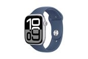 Smartwatches, Pulsuhren, Sportuhren & Schrittzähler - Apple Watch Series 10 GPS - 46mm - Aluminium Silber - Sportarmband Denim M/L - MWWM3QN/A