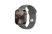Smartwatches, Pulsuhren, Sportuhren & Schrittzähler - Apple Watch Series 10 GPS + Cellular 42mm - Titanium Case with Stone Grey Sport Band - S/M - MWXD3QN/A