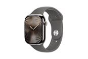 Smartwatches, Pulsuhren, Sportuhren & Schrittzähler - Apple Watch Series 10 GPS + Cellular 42mm - Titanium Case with Stone Grey Sport Band - M/L - MWXE3QN/A
