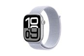Smartwatches, Pulsuhren, Sportuhren & Schrittzähler - Apple Watch Series 10 GPS + Cellular 46mm - Silver Aluminium Case with Blue Cloud Sport Loop - MWY23QN/A