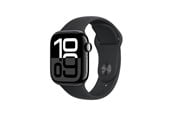 Smartwatches, Pulsuhren, Sportuhren & Schrittzähler - Apple Watch Series 10 GPS + Cellular 46mm - Jet Black Aluminium Case with Black Sport Band - M/L - MWY43QN/A