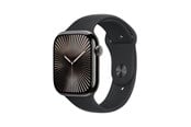Smartwatches, Pulsuhren, Sportuhren & Schrittzähler - Apple Watch Series 10 GPS + Cellular 46mm - Slate Titanium Case with Black Sport Band - M/L - MWYE3QN/A