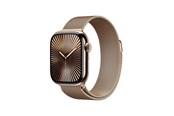 Smartwatches, Pulsuhren, Sportuhren & Schrittzähler - Apple Watch Series 10 GPS + Cellular 42mm - Gold Titanium Case with Gold Milanese Loop - MX083QN/A