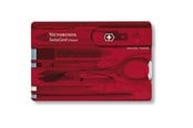Schreibtischzubehör - Victorinox SWISSCARD red transparent - 0.7100.T