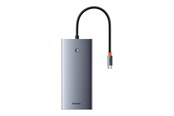 USB Kabel - Baseus PortalJoy 13-in-1 Hub USB-C to HDMI+DP+VGA+C+USB+PD+RJ45+SD/TF+3.5mm (gray) - B00053002811-01