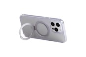 Handys - Cover & Cases - Joyroom Magnetic protective phone case with holder JR-BP004 for iPhone 15 Pro Max (transparent) - JR-BP004 iP 15 Pro M