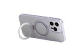 Handys - Cover & Cases - Joyroom Magnetic protective phone case with holder JR-BP004 for iPhone 15 (transparent) - JR-BP004 iP 15 Trans