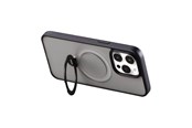 Handys - Cover & Cases - Joyroom JR-BP004 Magnetic Protective Case with Holder for iPhone 15 (Black) - JR-BP004 iP 15 Black