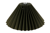 Lampen - Alpe Design Plissierter Lampenschirm aus olivgrün Leinen 18 cm - 4141838