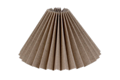 Lampen - Alpe Design Plissierter Lampenschirm aus grau Leinen 21 cm - 41421512