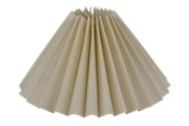 Lampen - Alpe Design Plissierter Lampenschirm aus cremefarbenem Leinen 23 cm - 4142303