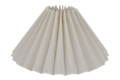 Lampen - Alpe Design Plissierter Lampenschirm aus weißem Leinen 21 cm - 4142102