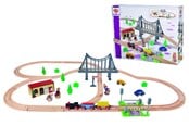 Holzspielzeug - Eichhorn  Train Train Set with Bridge - 100006204