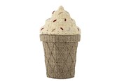 Einrichtung - Bloomingville Mini - Cillie Basket w/Lid - Water Hyacinth - 82058125