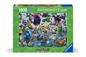 Puzzle - Ravensburger Puzzle Minecraft Mobs 1000p - 12000422