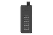 USB-Hubs - ORICO W5P-100 USB to 4x USB 2.0 Hub Adapter (black) USB-Hubs - USB 2.0 - 4 - Schwarz - W5P-U2-100-BK-EP