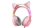 Kopfhörer/Headsets - ONIKUMA Gaming headphones X15Pro Pink Cat's Ears - X15PROP with cat ear
