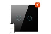 Smart-Home - Avatto Smart Light Switch WiFi TS02-EU-B2 2 way (black) - TS02-EU-B2