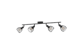 Lampen - EGLO SONNINO spot 4L black - 901042
