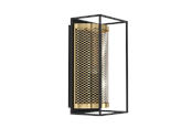 Lampen - EGLO NOHALES wall lamp black/brass - 43789