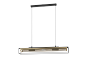 Lampen - EGLO NOHALES pendant light  black/brass - 43788