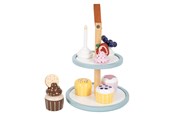 Figuren - Small Foot - Wooden Play Food Etagere with Cupcakes 13 pieces. - 12434