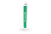 Monitorhalterung - Compulocks BrandMe stand - for LCD display - brandable with large base plate - white - 140WLBPW