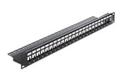 Netzwerkzubehör - DeLOCK 19" Keystone Patch Panel 24-Port black - 43277