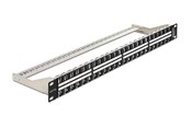 Netzwerkzubehör - DeLOCK 19″ Keystone Patch Panel 48 Port 1 U Black - 43280