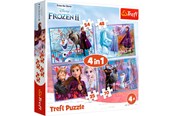 Puzzle - Trefl Puzzle - Frozen - Journey into the unknown (4in1) Boden - 34323T