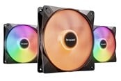 Gehäuselüfter - be quiet! LIGHT WINGS LX 140mm high-speed (3-pack) - Gehäuselüfter - 140mm - Schwarz mit RGB LED - 23 dBA - BL130