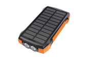 Powerbank (Akku) - Choetech B567 Solar power bank with inductive charging 3x USB 20000mAh 20W / QC 18W / Qi 10W (black-orange) Powerbank (Akku) - schwarz - 20000 mAh - B657