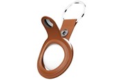 Handys - Anderes Zubehör - KeyBudz Leather Keyring for AirTag - Tan - AT_S1_TAN