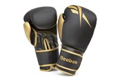 Sport & Fitness - Reebok Retail 10 oz Boxing Gloves - Gold / Black - RSCB-11117GB-10