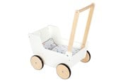 Puppen & Zubehör - Small Foot - Wooden Push Doll Carriage Little Button - 12496