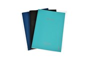 Blöcke, Formulare und Notizbücher - KOZO Memo Book A5 3 Pack Navy Steel Blue Black - 321702